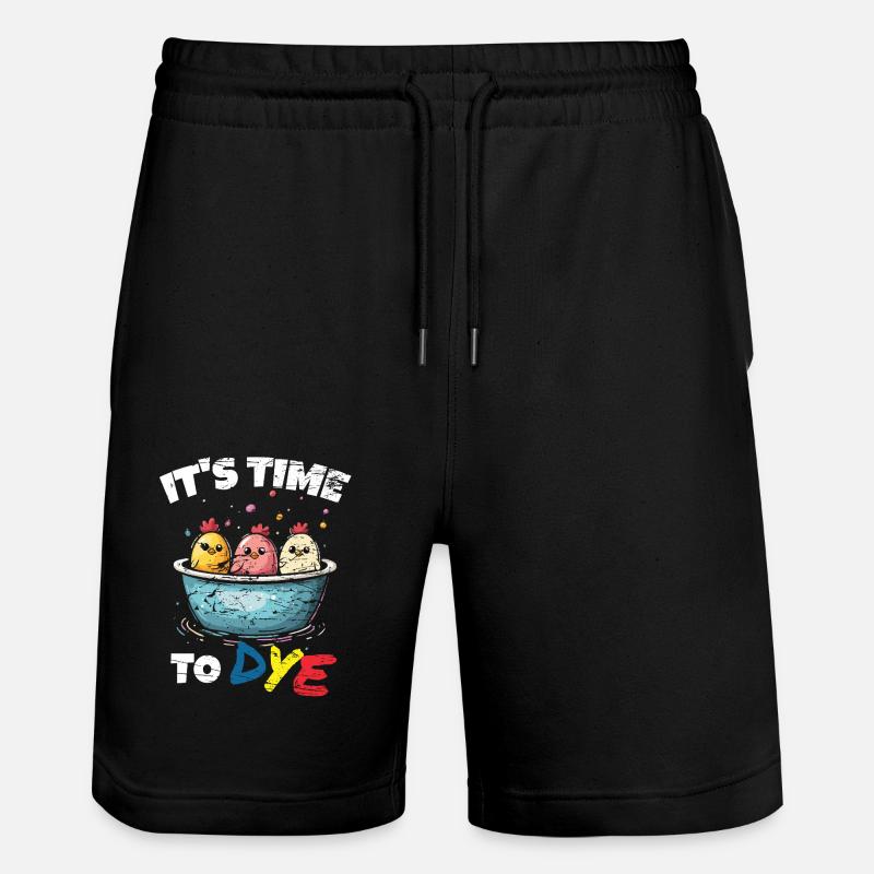 Funny Egg Dyeing Colors For Easter Artists - Stanley/Stella Trainer Unisex Organic Jogging Shorts - black