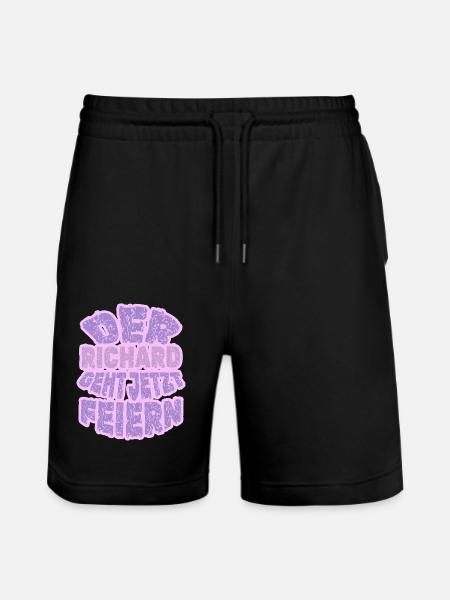 Richard as Richard - Stanley/Stella Trainer Unisex Organic Jogging Shorts - black