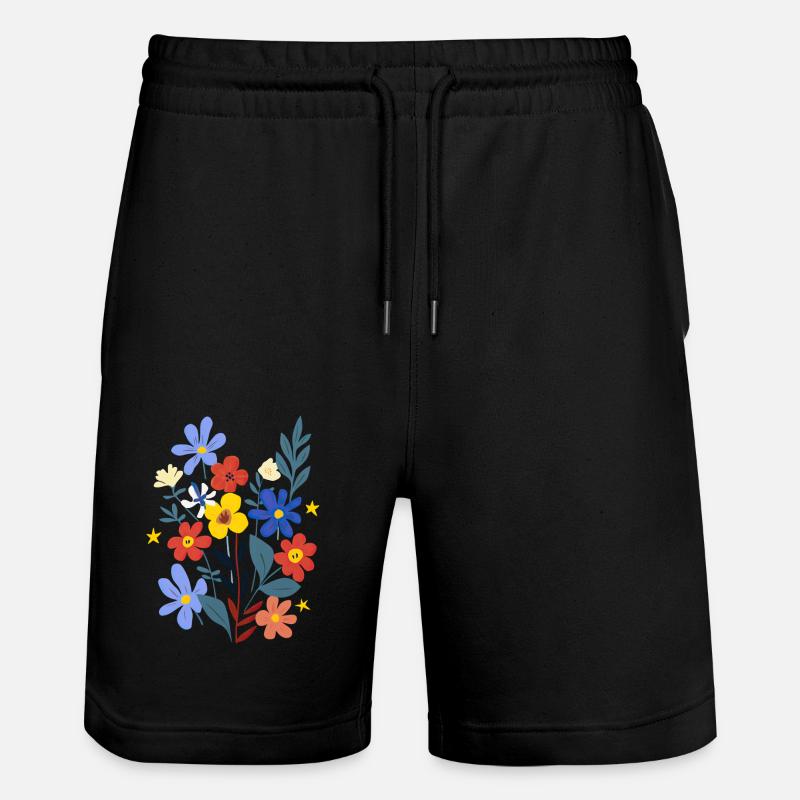 Le pouvoir des fleurs - Short de jogging bio TRAINER Stanley/Stella unisexe - noir