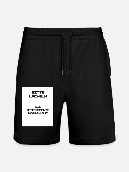 Keep Smiling - Stanley/Stella Unisex Bio Joggingshorts Trainer - Schwarz