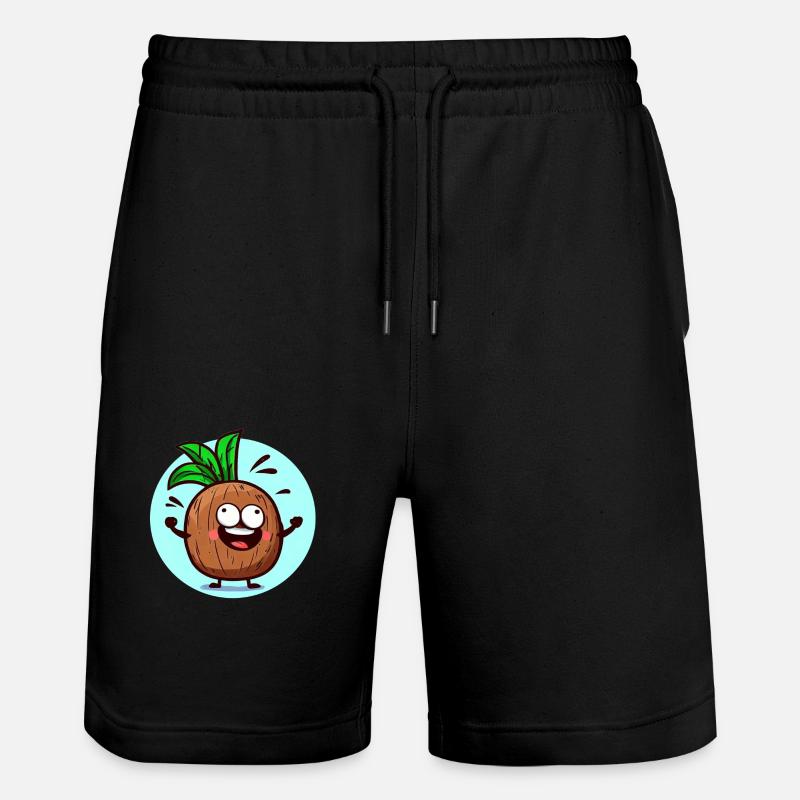 Ananas heureux - Short de jogging bio TRAINER Stanley/Stella unisexe - noir