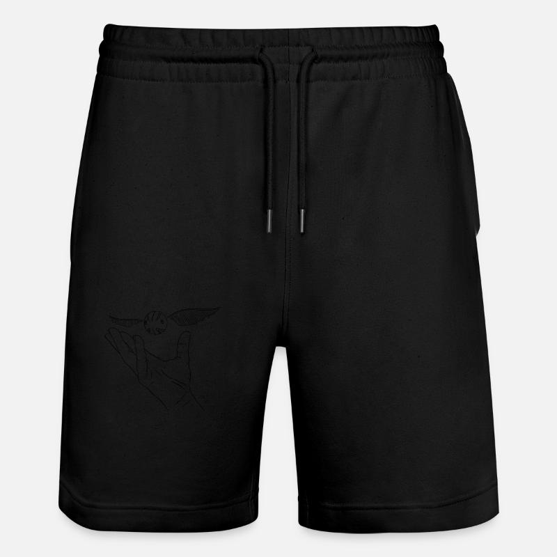 Attraper le vif d'or - Short de jogging bio TRAINER Stanley/Stella unisexe - noir