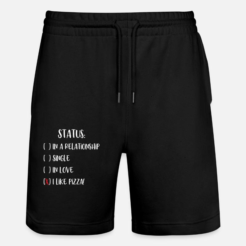 Pizza-Status - Stanley/Stella Unisex Bio Joggingshorts Trainer - Schwarz