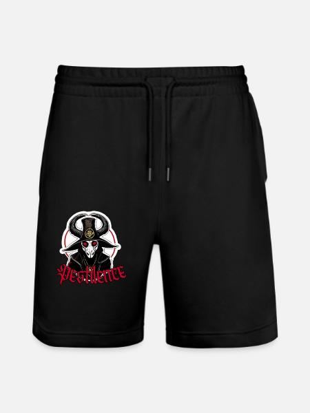 Occult Plague Priest - Stanley/Stella Trainer Unisex Organic Jogging Shorts - black