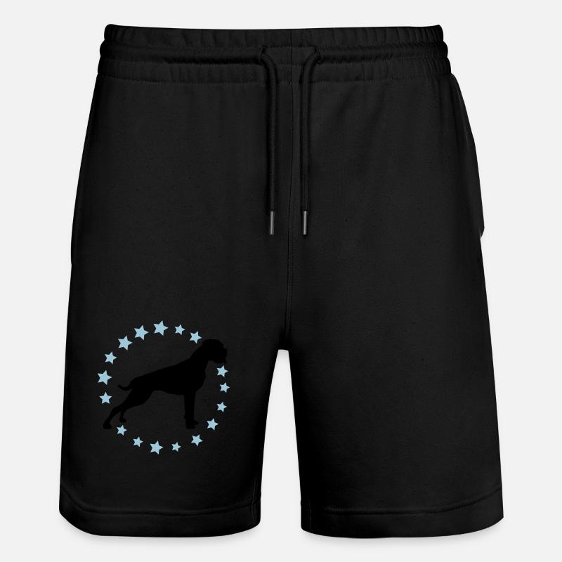 Boxer Sternenkreis 2 farb - Stanley/Stella Unisex Bio Joggingshorts Trainer  - Schwarz