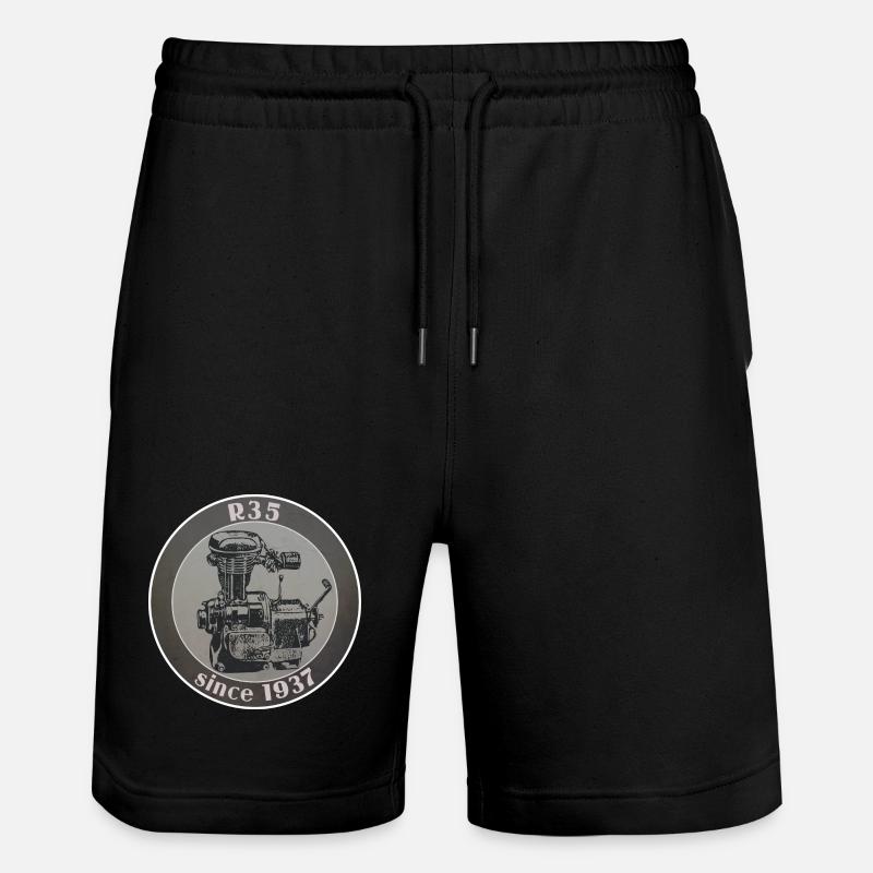 R35 since 1937 - Stanley/Stella Unisex Bio Joggingshorts Trainer - Schwarz