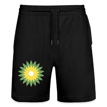 Fleur - Short de jogging bio TRAINER Stanley/Stella unisexe - noir - Devant - Nik (191cm) & Marisol (170cm)