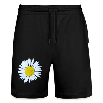 Marguerites - Short de jogging bio TRAINER Stanley/Stella unisexe - noir - Devant - Nik (191cm) & Marisol (170cm)