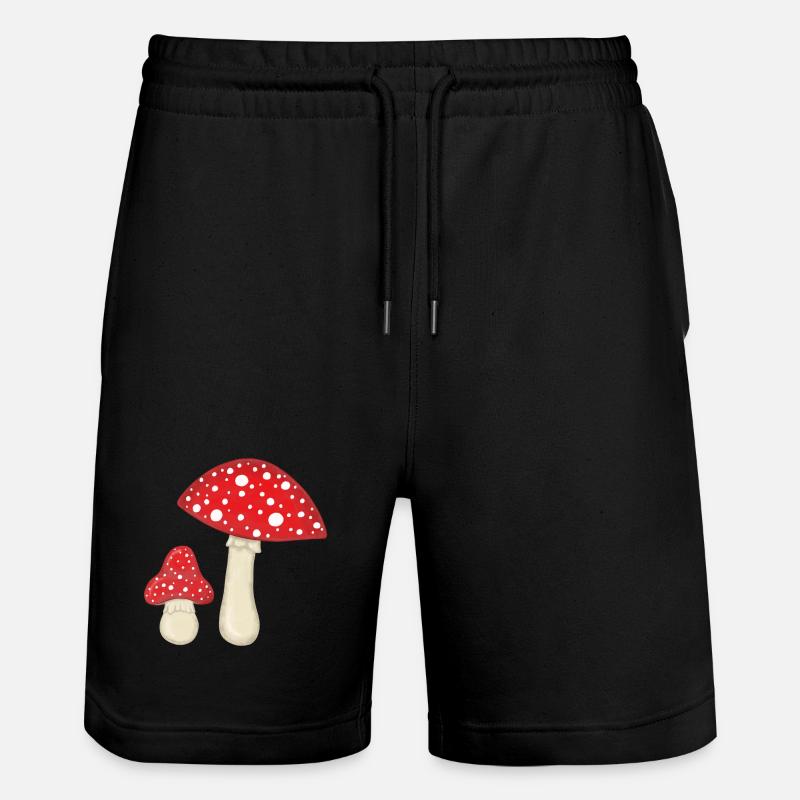 Champignons à mouches - Short de jogging bio TRAINER Stanley/Stella unisexe - noir