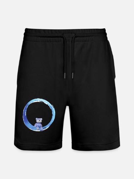 Stuffed animal - Stanley/Stella Trainer Unisex Organic Jogging Shorts - black