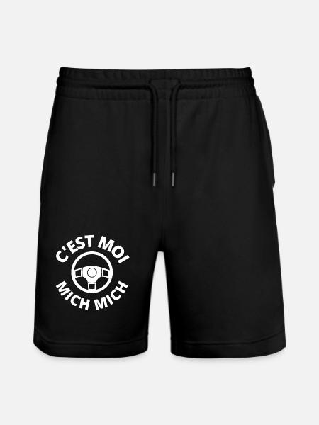 c'est moi mich mich, auto école - Short de jogging bio TRAINER Stanley/Stella unisexe - noir