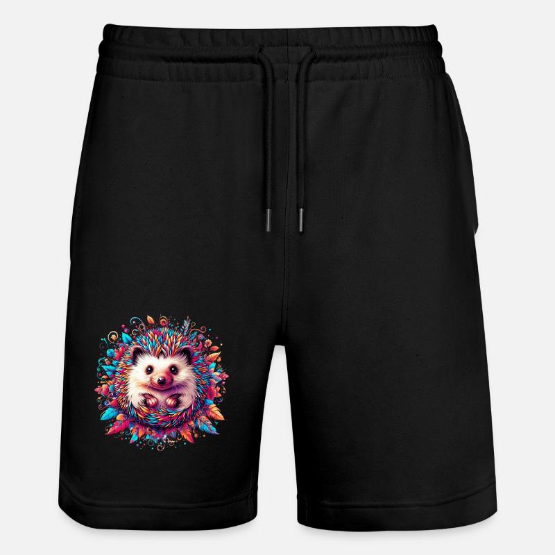 Igel - Stanley/Stella Unisex Bio Joggingshorts Trainer - Schwarz