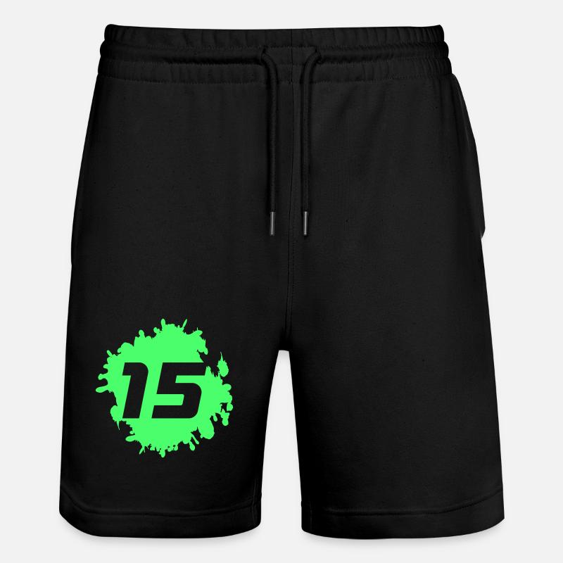 Éclaboussures de néon 15 imprimer - Short de jogging bio TRAINER Stanley/Stella unisexe - noir