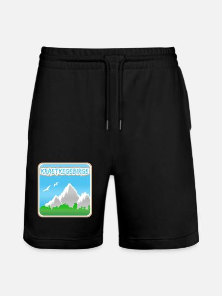 Mountaineering Kraetke Mountains - Stanley/Stella Trainer Unisex Organic Jogging Shorts - black
