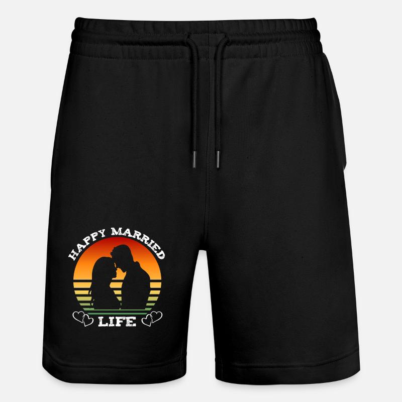 Une vie conjugale heureuse - Short de jogging bio TRAINER Stanley/Stella unisexe - noir