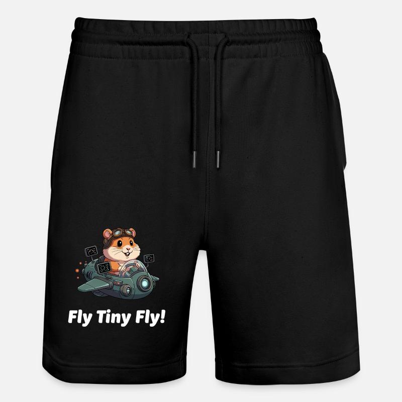 Vol spatial Rocket Hamster - Short de jogging bio TRAINER Stanley/Stella unisexe - noir