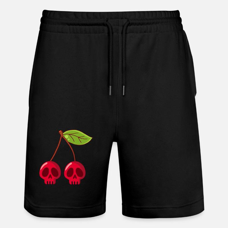 Crânes de cerises - Short de jogging bio TRAINER Stanley/Stella unisexe - noir
