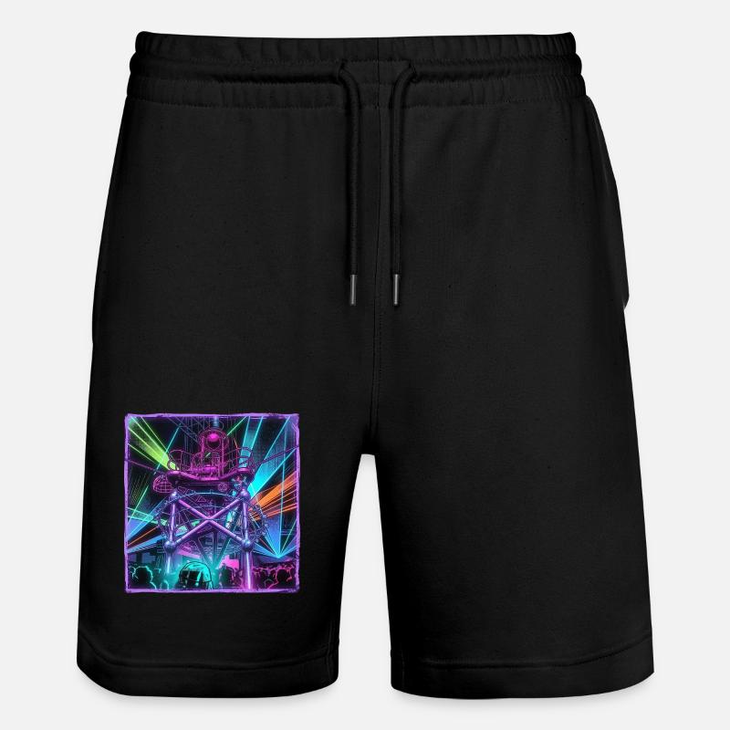 Rétro Rave Electro - Short de jogging bio TRAINER Stanley/Stella unisexe - noir