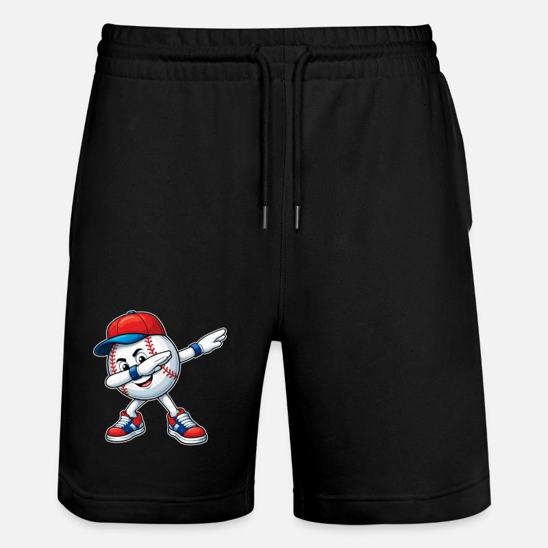 Dab Baseball - Short de jogging bio TRAINER Stanley/Stella unisexe - noir