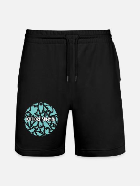 Birdwatching - Stanley/Stella Unisex Bio Joggingshorts Trainer - Schwarz