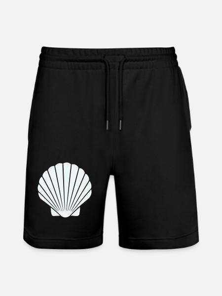 Geometric Shell Art - Stanley/Stella Trainer Unisex Organic Jogging Shorts - black