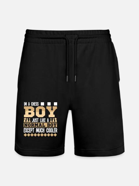 Chess Chess Player Chessboard - Stanley/Stella Trainer Unisex Organic Jogging Shorts - black