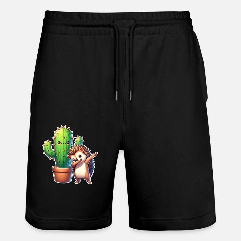 Cactus hérisson - Short de jogging bio TRAINER Stanley/Stella unisexe - noir