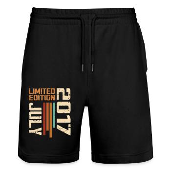 July 2017 Birthday Gift 2017 July 2017 - Stanley/Stella Trainer Unisex Organic Jogging Shorts - black - Front - Nik (191cm) & Marisol (170cm)