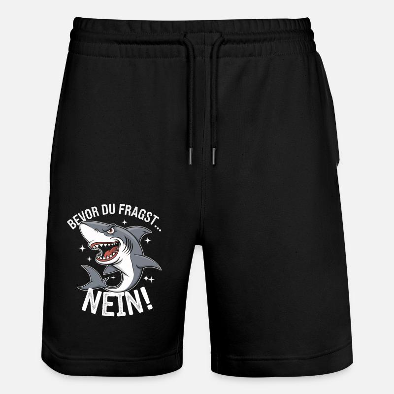 Requin Requin Requins Requin - Short de jogging bio TRAINER Stanley/Stella unisexe - noir