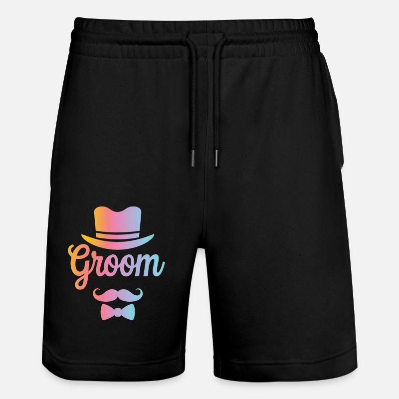 Marié Mariage Mariage - Short de jogging bio TRAINER Stanley/Stella unisexe - noir