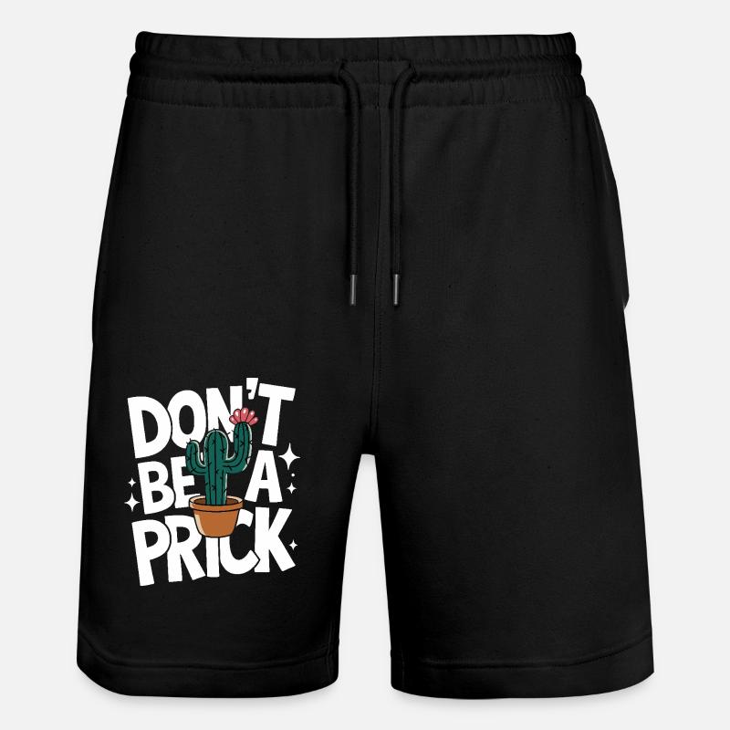 Cactus Cacti Desert Plant - Stanley/Stella Trainer Unisex Organic Jogging Shorts - black