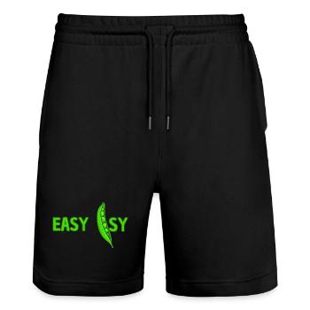 Easy peasy - Stanley/Stella Unisex Bio Joggingshorts Trainer  - Schwarz - Vorne - Nik (191cm) & Marisol (170cm)