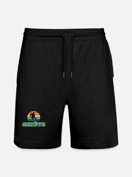 Genève, my city! - Stanley/Stella Trainer Unisex Organic Jogging Shorts - black