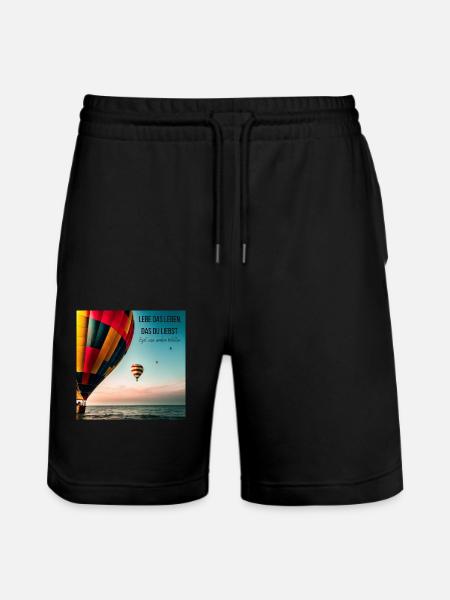 Motivation - Stanley/Stella Unisex Bio Joggingshorts Trainer - Schwarz
