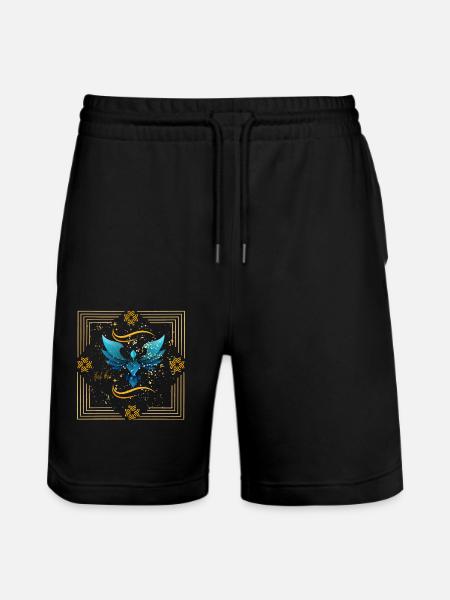 feel free - Stanley/Stella Trainer Unisex Organic Jogging Shorts - black