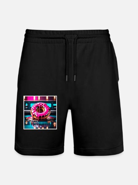 Donut 2 - Stanley/Stella Unisex Bio Joggingshorts Trainer  - Schwarz