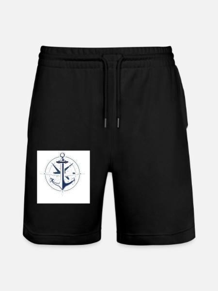 Anker Kompass - Stanley/Stella Unisex Bio Joggingshorts Trainer - Schwarz