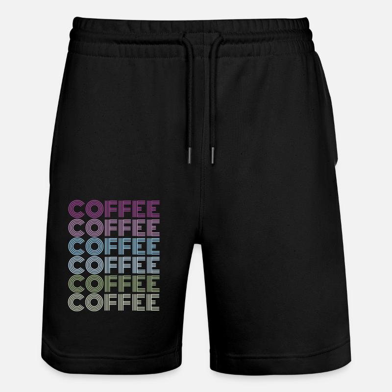 coffee kaffee - Stanley/Stella Unisex Bio Joggingshorts Trainer  - Schwarz