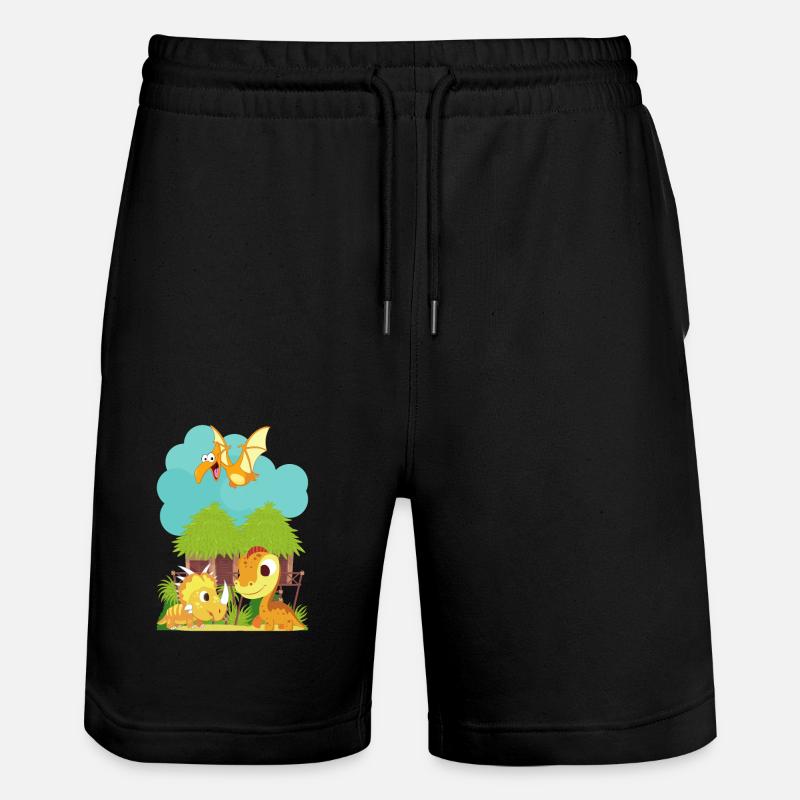Enfants Dino - Short de jogging bio TRAINER Stanley/Stella unisexe - noir