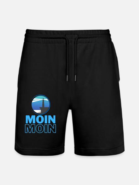 MOIN MOIN - Stanley/Stella Unisex Bio Joggingshorts Trainer  - Schwarz