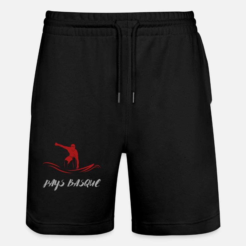 SURFER PAYS BASQUE 2 - Short de jogging bio TRAINER Stanley/Stella unisexe - noir
