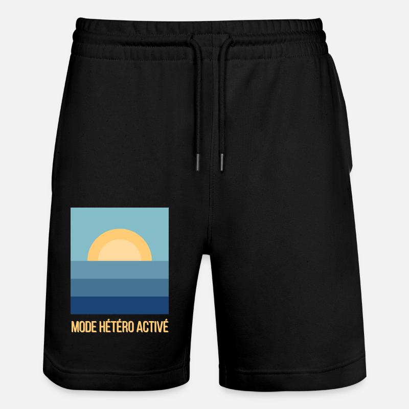 Mode Hétéro Activé Sunset - Short de jogging bio TRAINER Stanley/Stella unisexe - noir