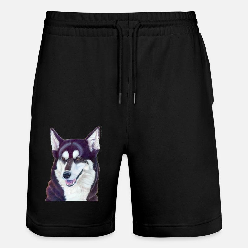 Husky sibérien 2 - Short de jogging bio TRAINER Stanley/Stella unisexe - noir