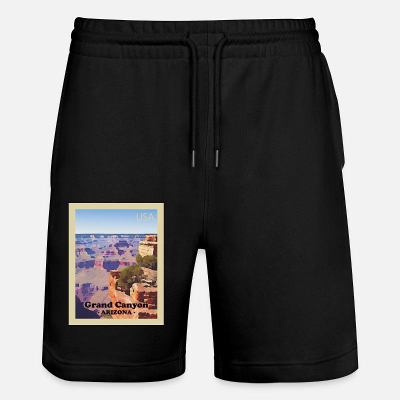 Parc national du Grand Canyon - Short de jogging bio TRAINER Stanley/Stella unisexe - noir
