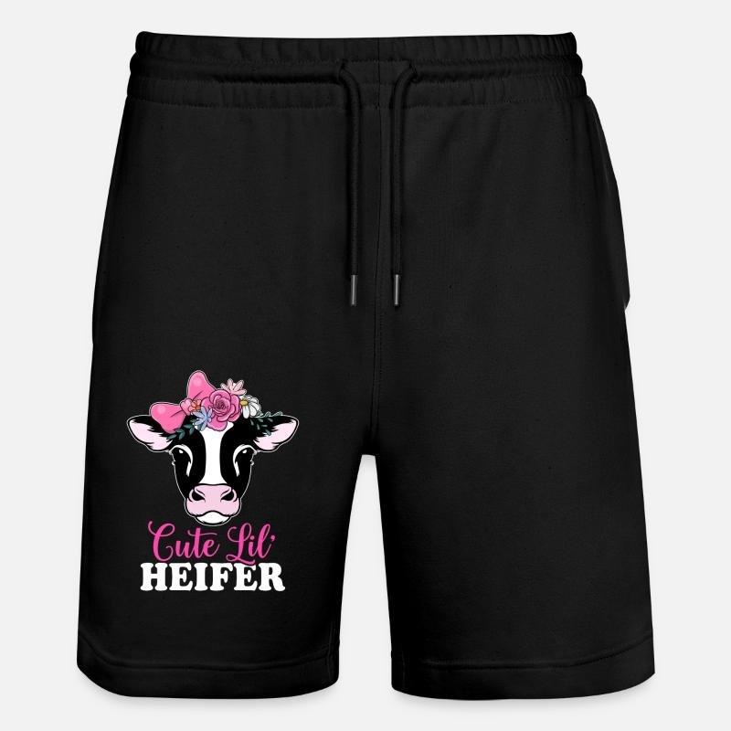 Mignonne petite génisse - Short de jogging bio TRAINER Stanley/Stella unisexe - noir