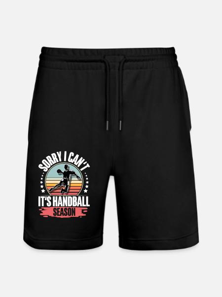 Handball Handball Players - Stanley/Stella Trainer Unisex Organic Jogging Shorts - black