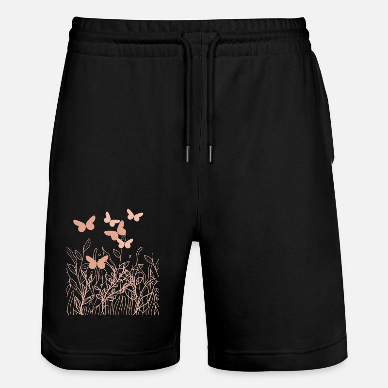 Sommerwiese - Stanley/Stella Unisex Bio Joggingshorts Trainer  - Schwarz