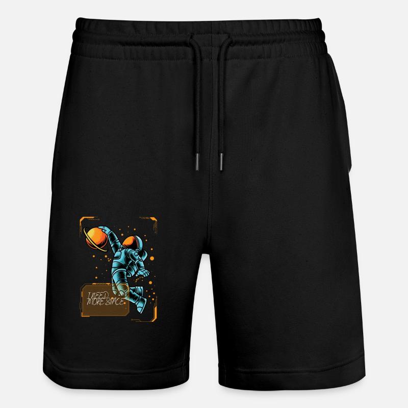 Spacetime - Stanley/Stella Unisex Bio Joggingshorts Trainer  - Schwarz