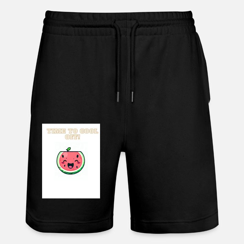 Pastèque Kawaii - Short de jogging bio TRAINER Stanley/Stella unisexe - noir