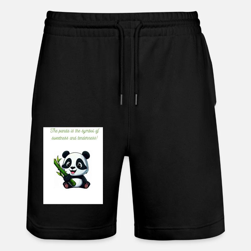Panda-Skin - Stanley/Stella Unisex Bio Joggingshorts Trainer - Schwarz